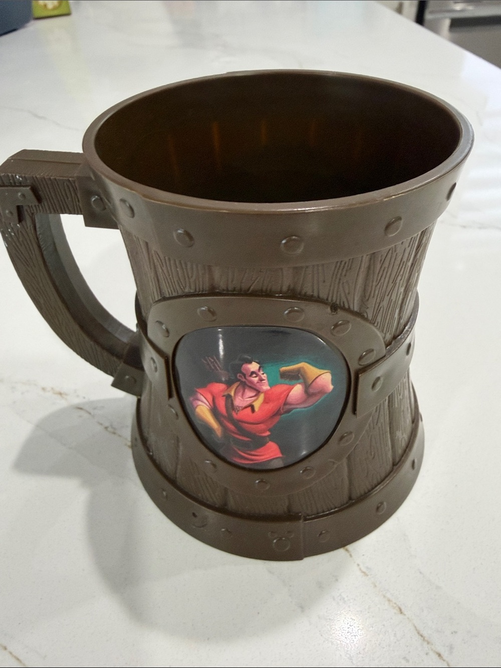 Brown Novelty Wooden-Style Plastic Tankard Mug - Branded Character Design Disney